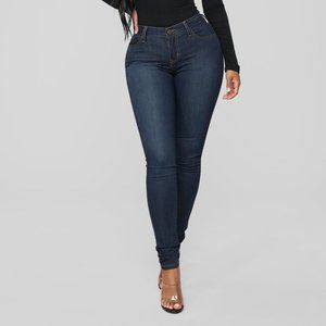 fashion nova classic mid rise skinny jeans, sz 1